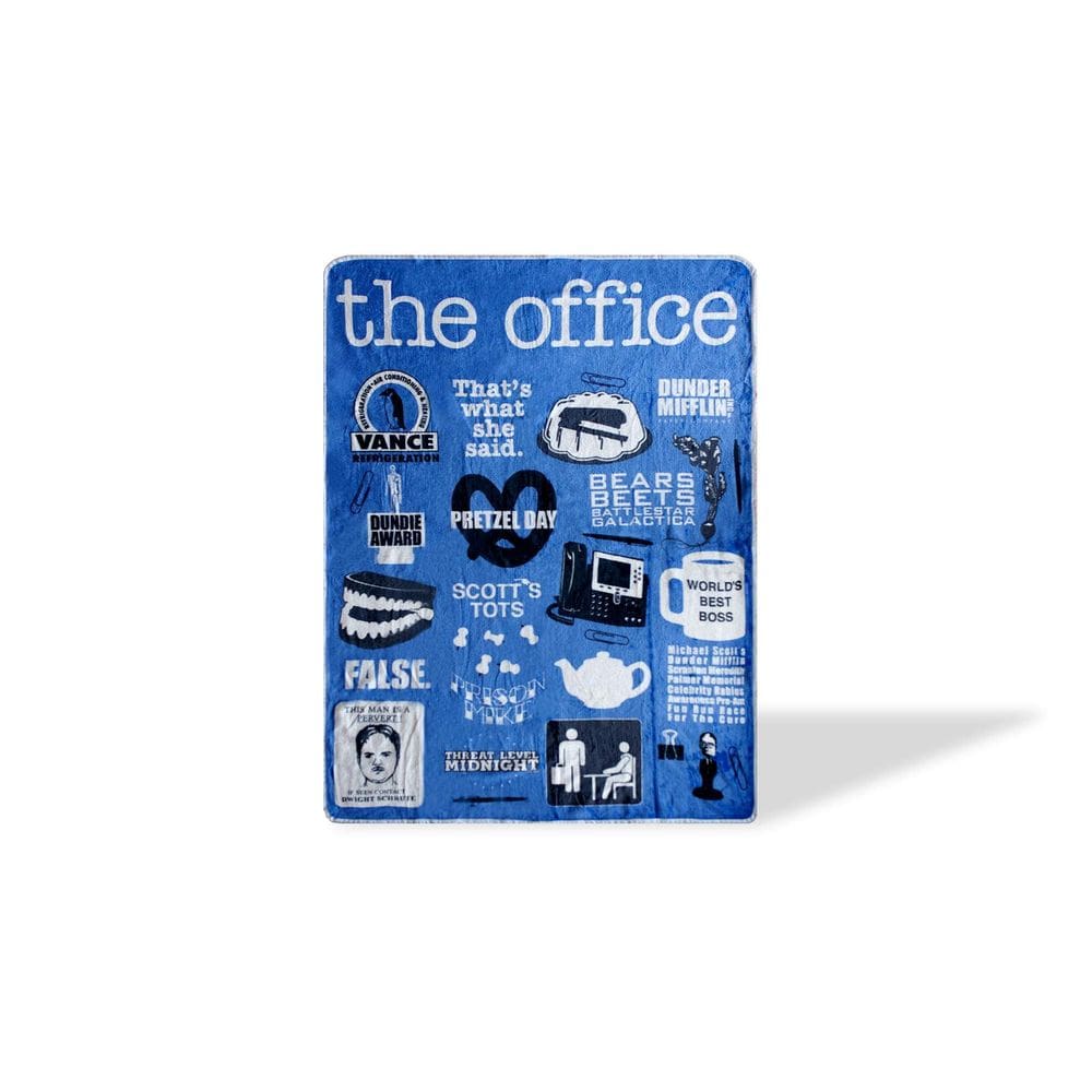 Cobertor de lã JUST FUNKY The Office Iconography 114 x 152 cm