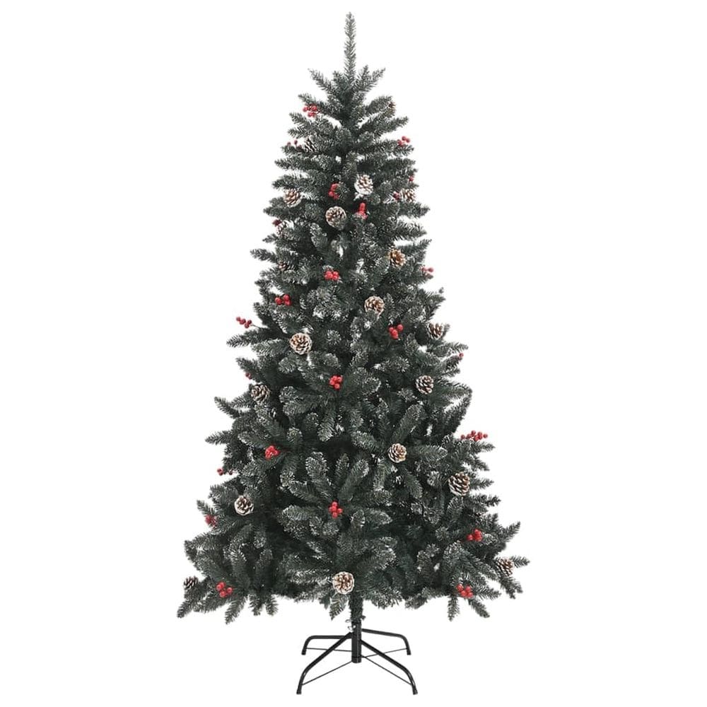 Árvore de Natal vidaXL Artificial com suporte 180 cm em PVC verde
