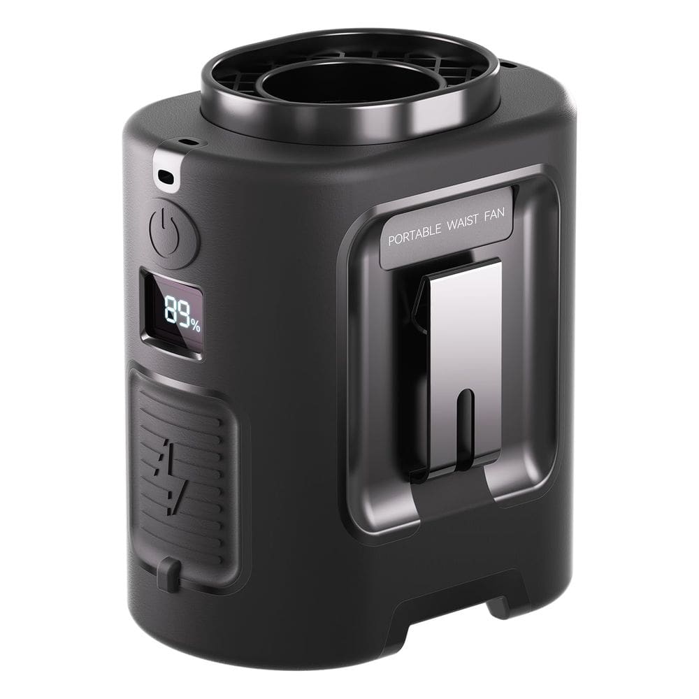 Ventilador de cintura portátil Gewanolla 4 velocidades, 13.000 RPM, forte fluxo de ar