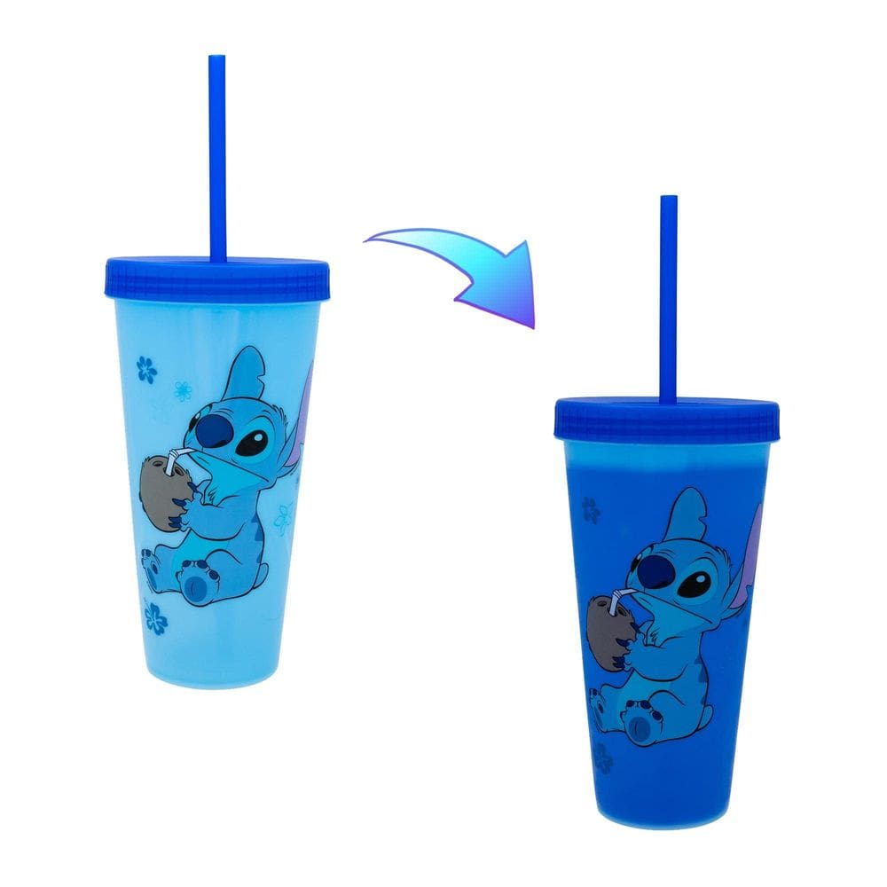 Copo de viagem de plástico Silver Buffalo Disney Lilo & Stitch