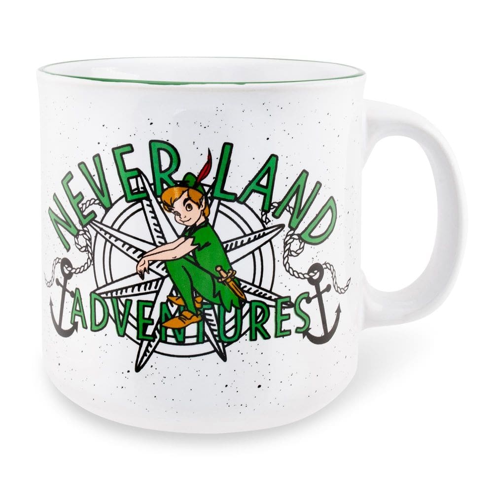 Caneca Prata Buffalo Disney Peter Pan Neverland 600ml