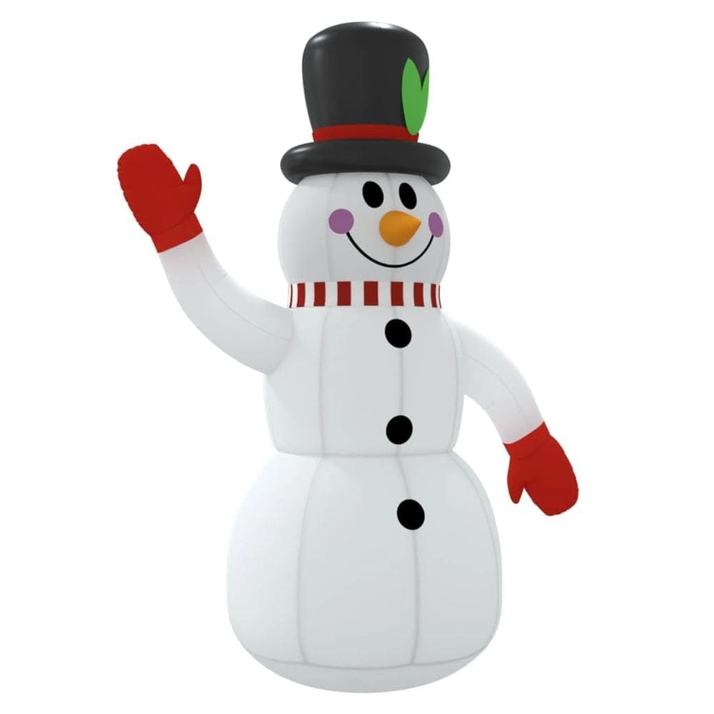 Decorações de Natal VidaXL, boneco de neve inflável com luzes LED