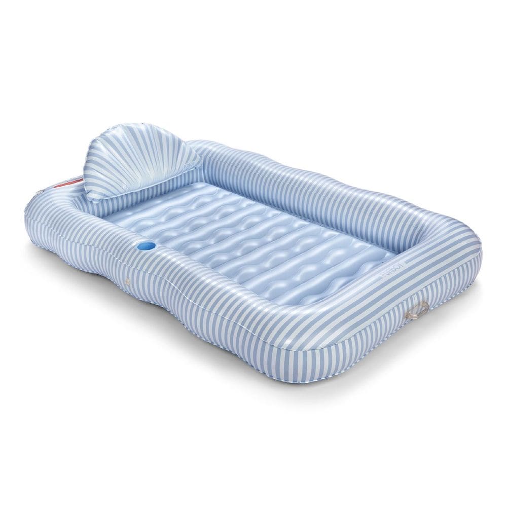 Espreguiçadeira de bronzeamento para piscina Float FUNBOY Blue Stripe XL 183x122cm