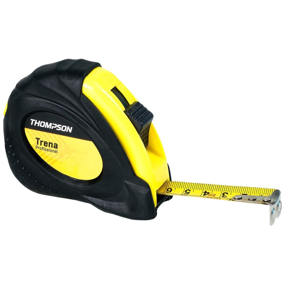 Trena Emborrachada Profissional com Trava e Imã 10m X 25mm Blister Thompson