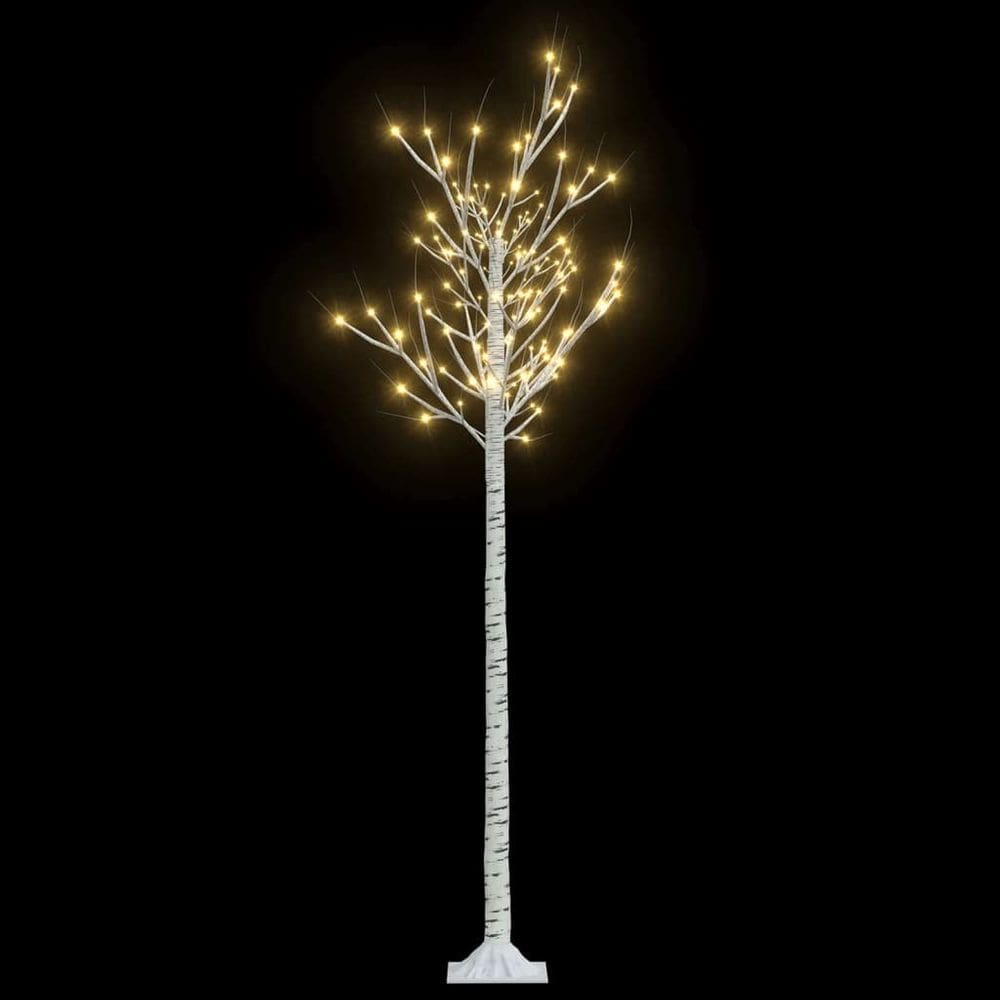 Árvore de Natal vidaXL Salgueiro branco quente de 6 pés com 200 LEDs