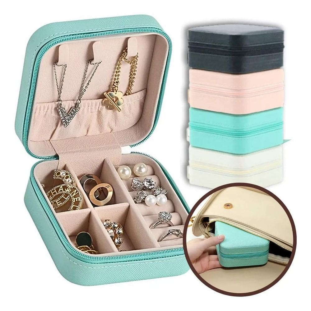 Porta Joia Mini Organizador De Acessórios Portátil -Cores