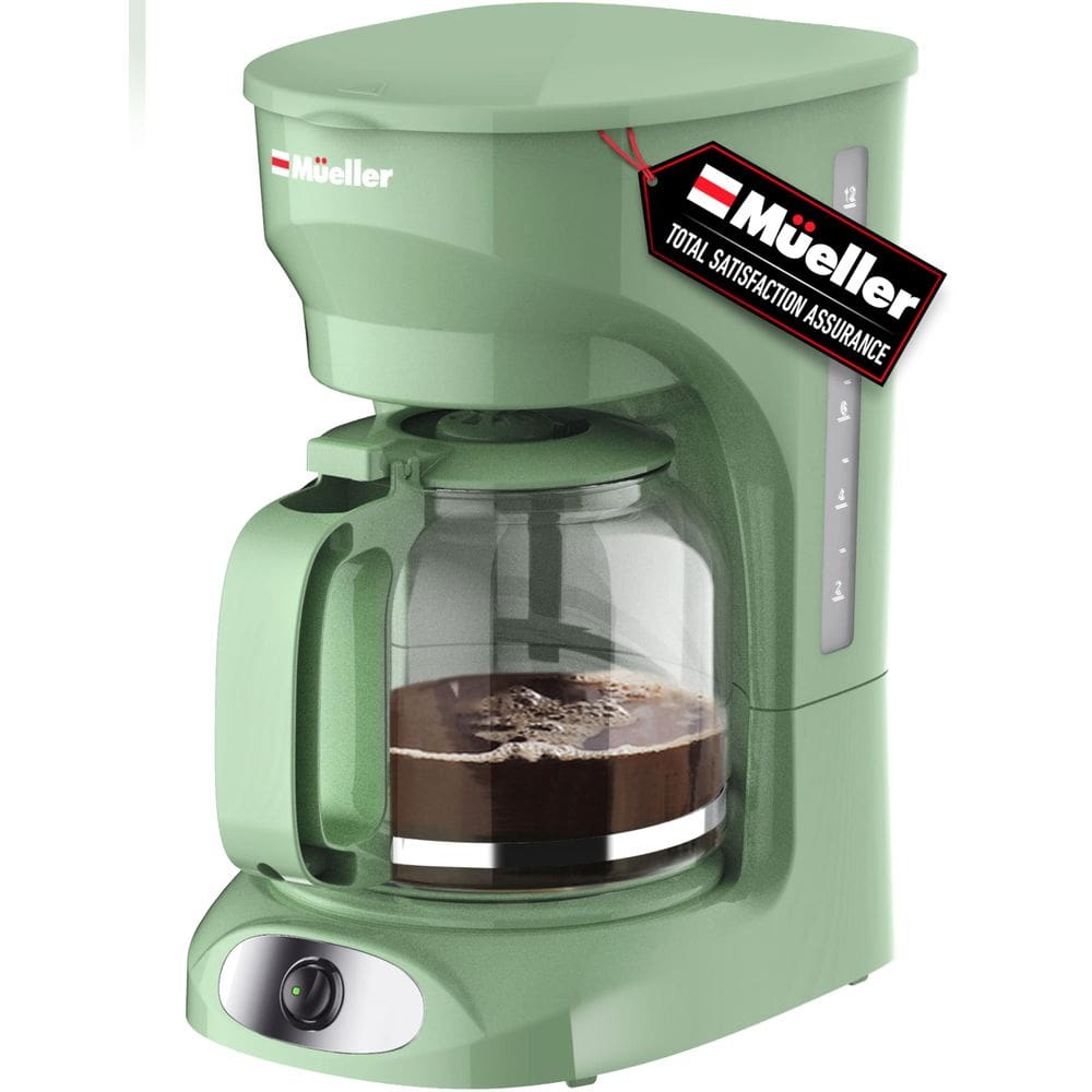 Cafeteira MÜELLERHOME 12 xícaras Drip com jarra de borosilicato