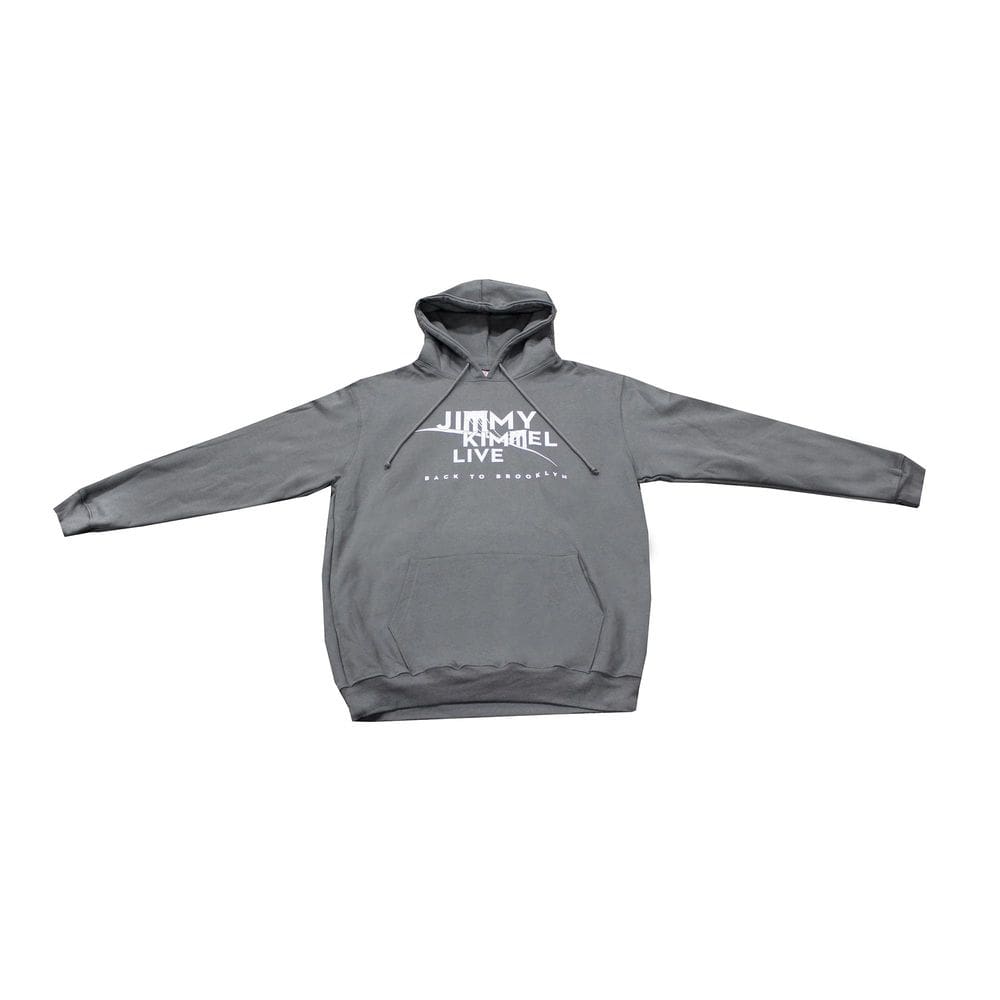 Hoodie Toynk Jimmy Kimmel Live! Carvão vegetal do Brooklyn | Adult S