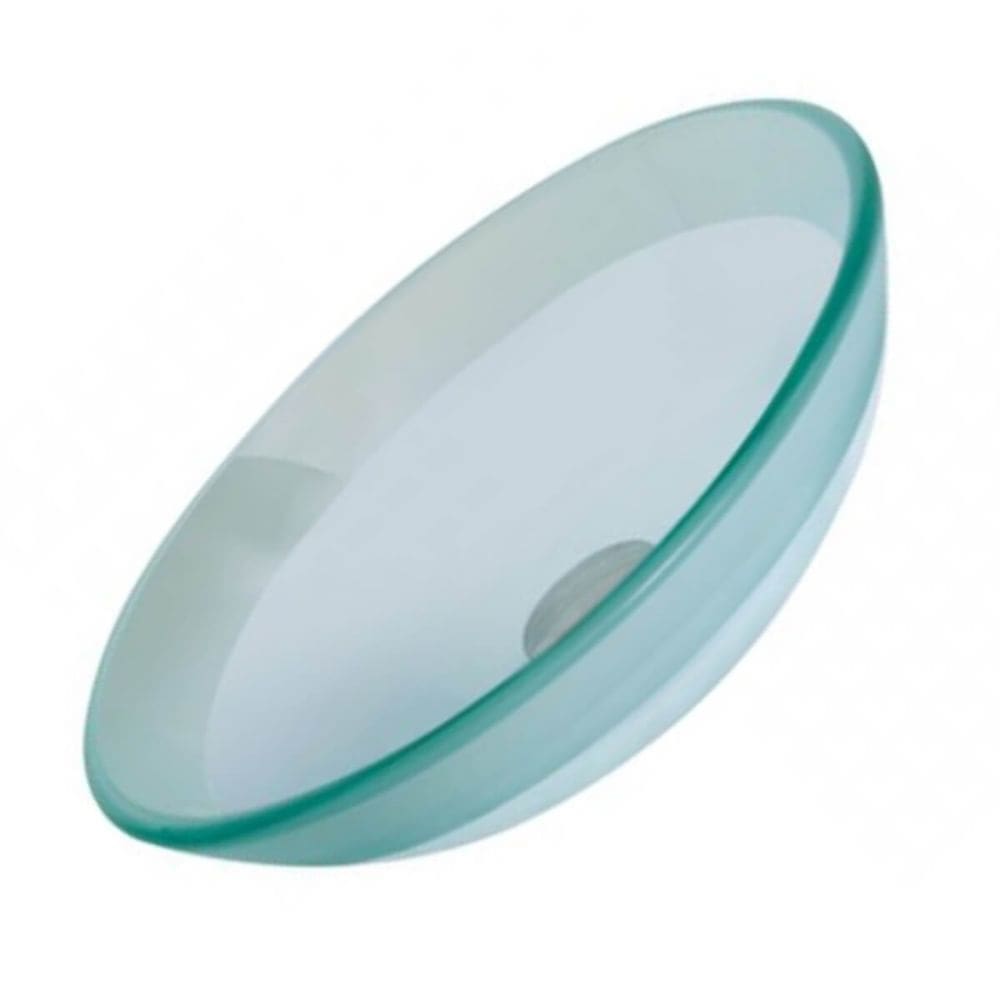 Cuba de Vidro Temperado Incolor com Válvula 38,5cm - 045 - CRIS-METAL