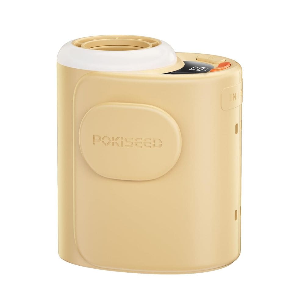 Ventilador de cintura portátil POKISEED recarregável 10000mAh amarelo