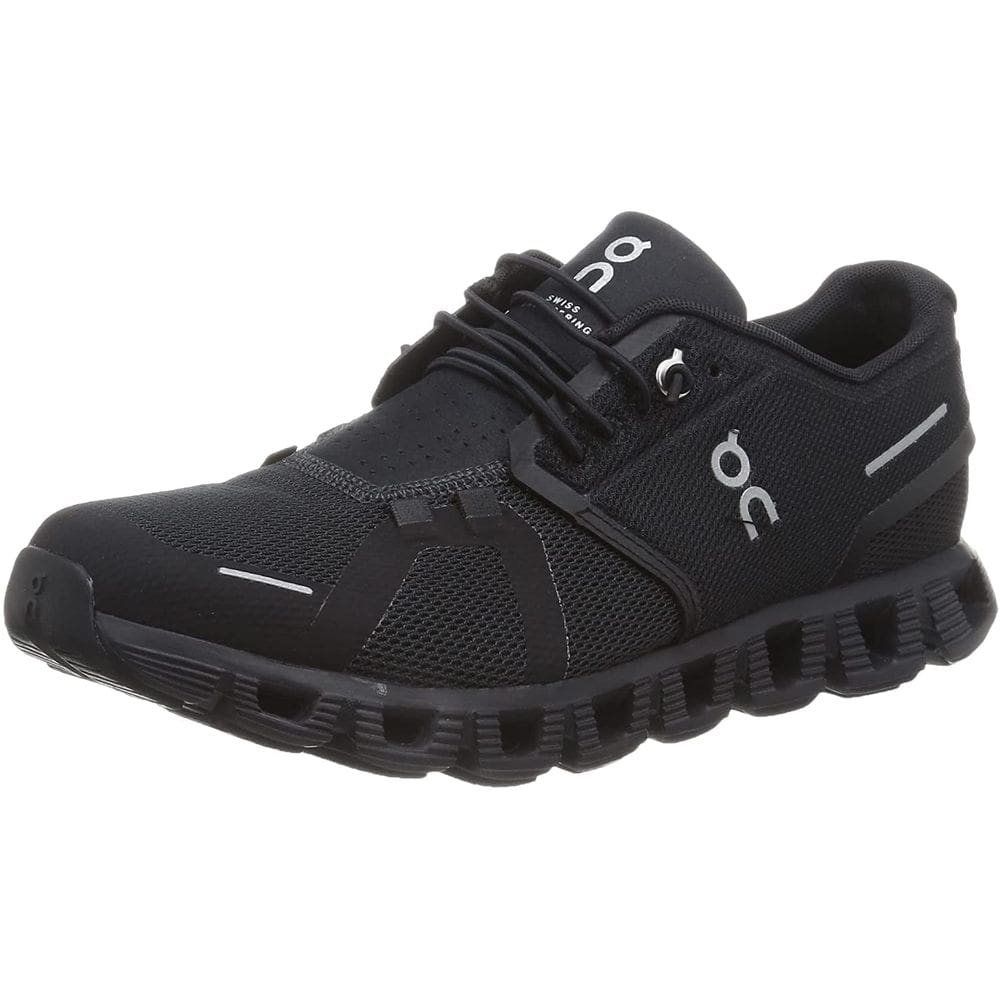 Tênis On Cloud 5 para mulheres preto/preto tamanho 8