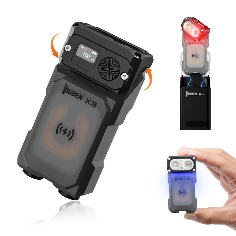 Lanterna WUBEN X3 Mini 700lm recarregável IP65 impermeável