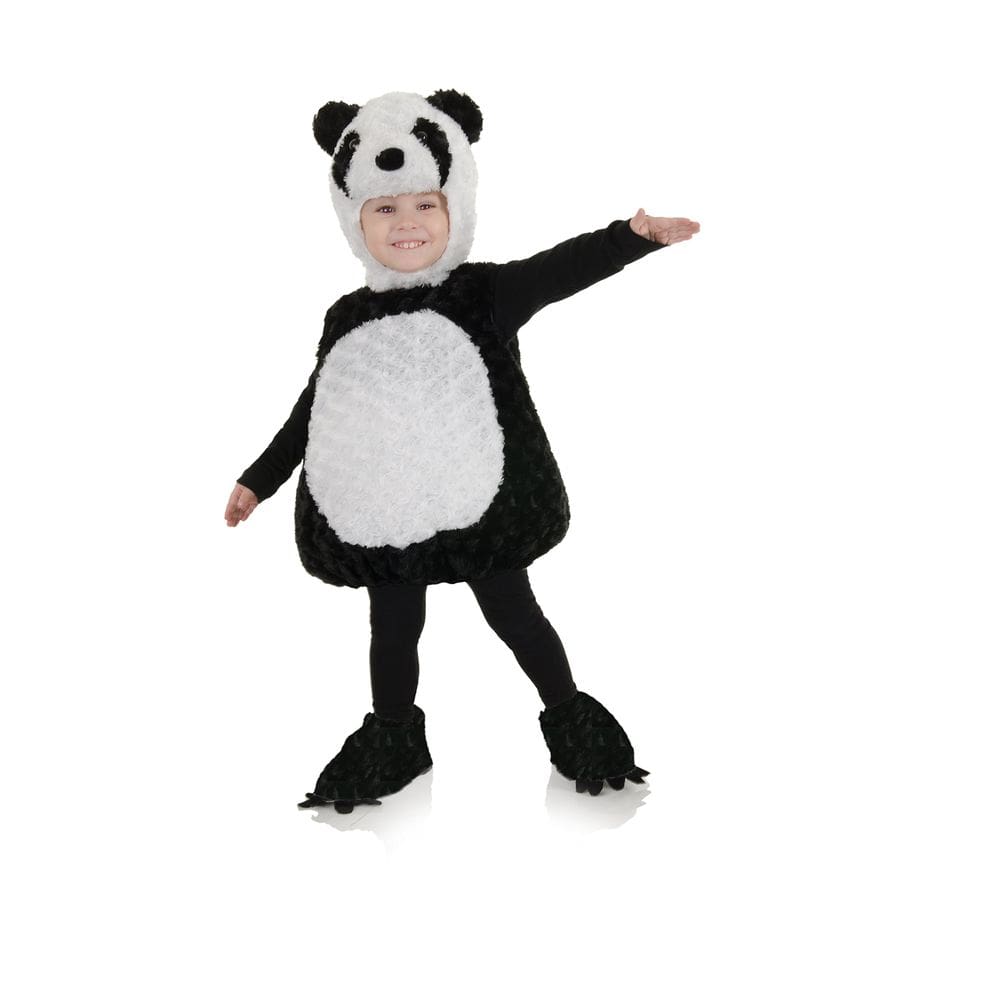 Fantasia UNDERWRAPS Panda Belly Babies para criança preta