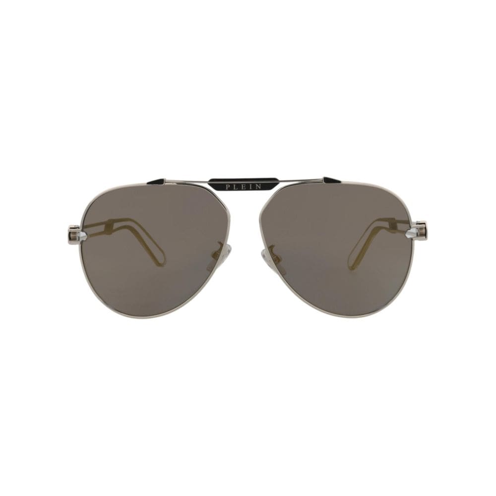Óculos de sol Philipp Plein SPP 048 M Palladium com preto
