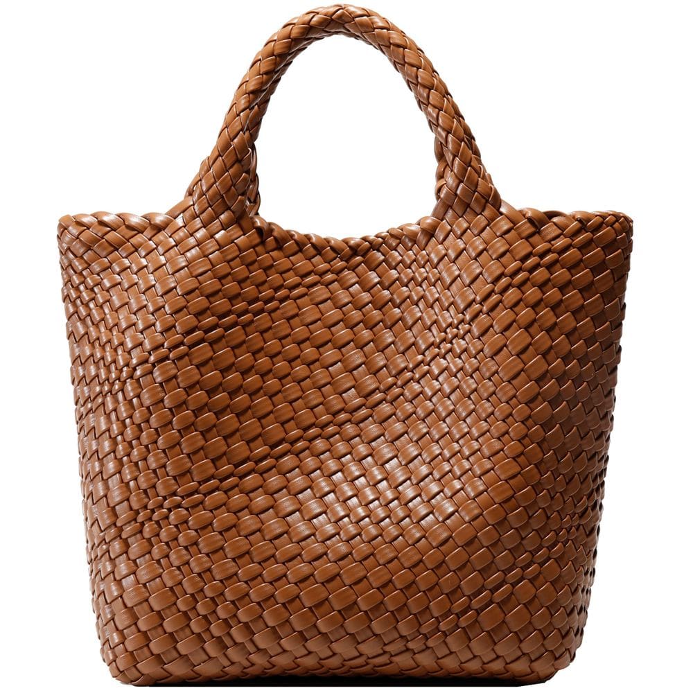 Bolsa Queenoris Woven Vegan Leather Sacola para mulheres