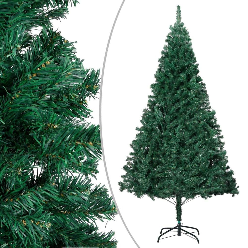 Árvore de Natal artificial vidaXL de 6 pés com suporte de PVC verde