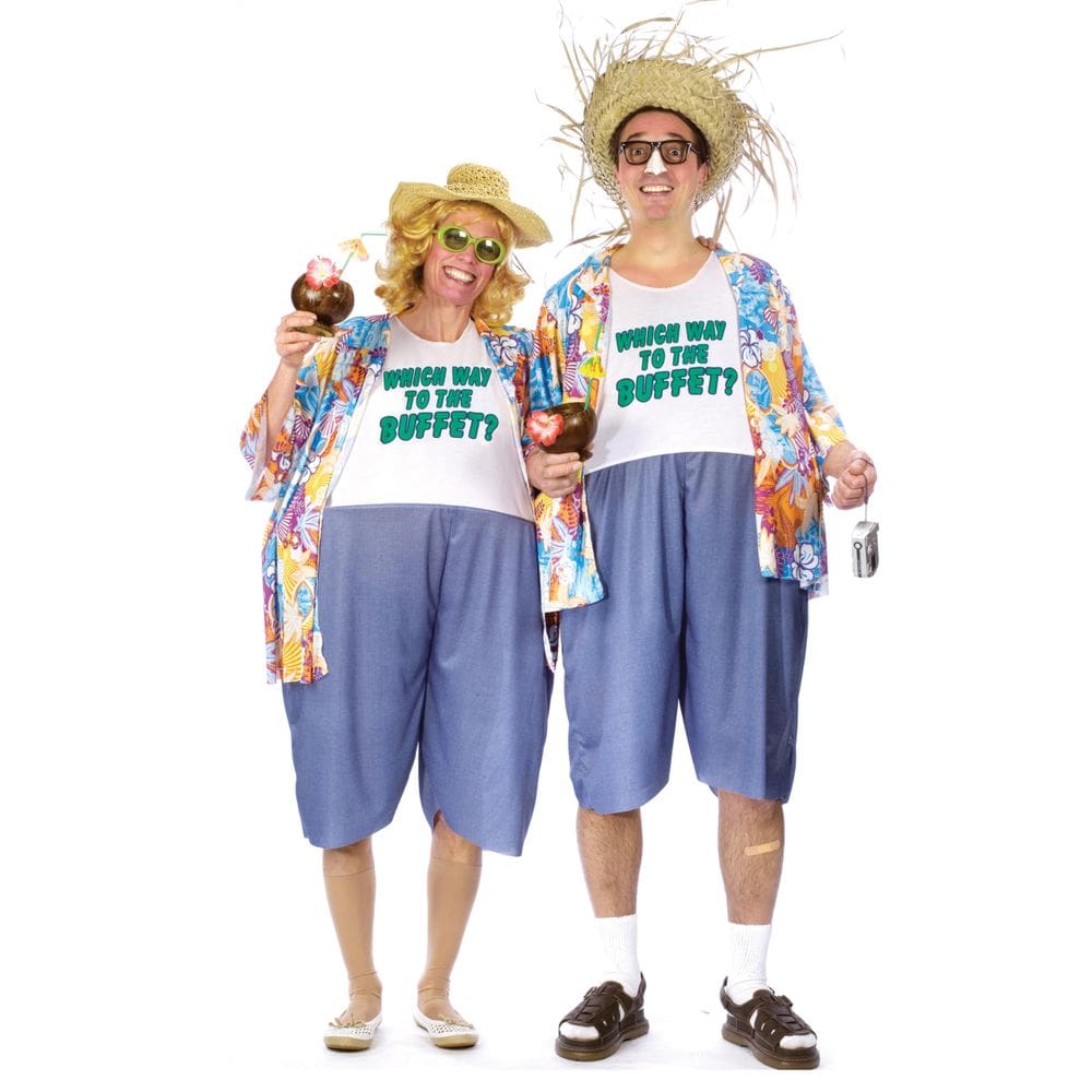 Costume Fun World Tacky Traveler para homens adultos com cintura de argola