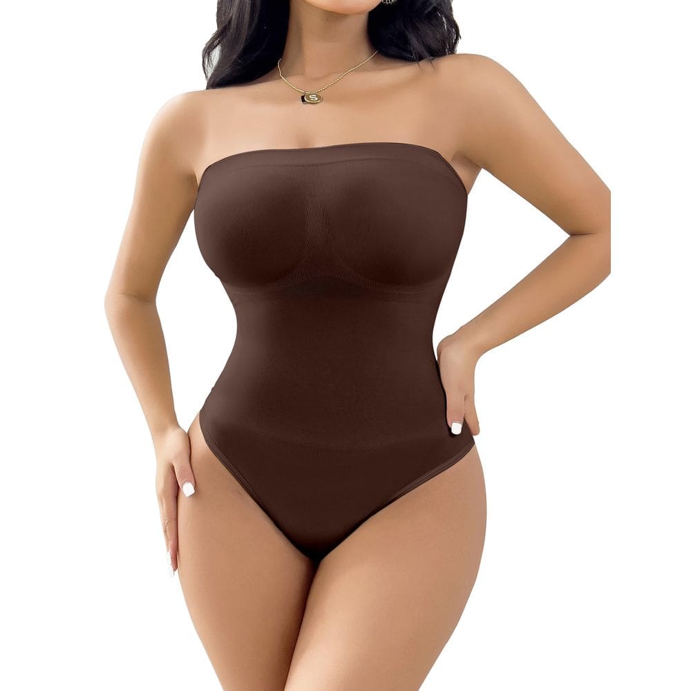 Macacão Shapewear sem alças SheBuddy Women Tummy Control