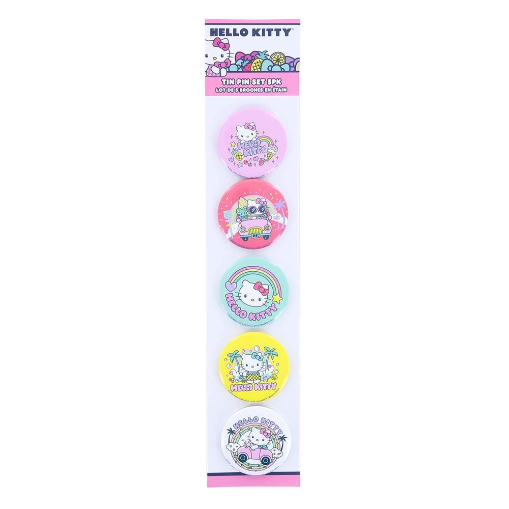 Conjunto de botões Pin Seven20 Sanrio Hello Kitty Pretty Pastels