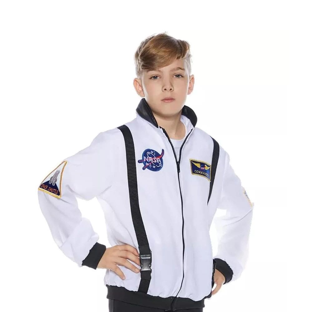 Casaco infantil para astronauta Costume Underwraps, branco