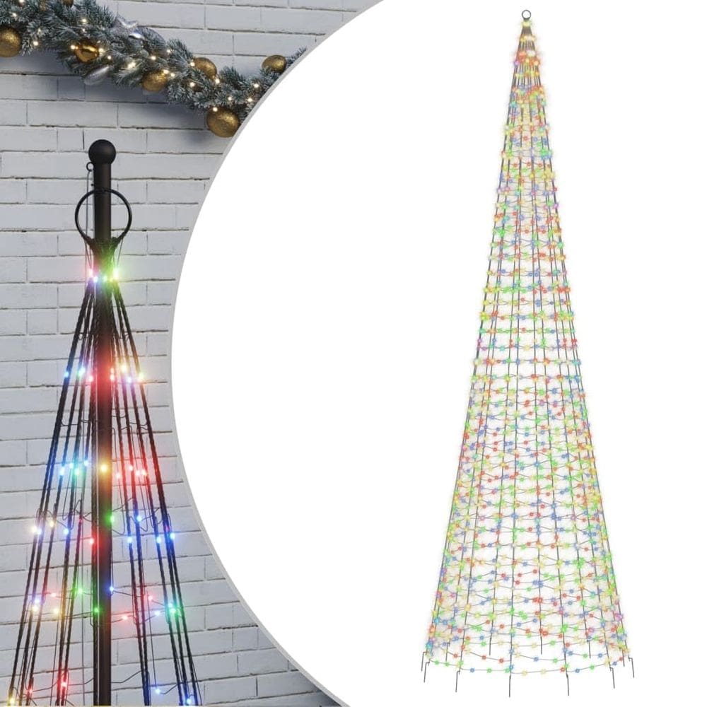 Cone de luz para árvore de Natal vidaXL 196,9 cm com 1554 luzes LED