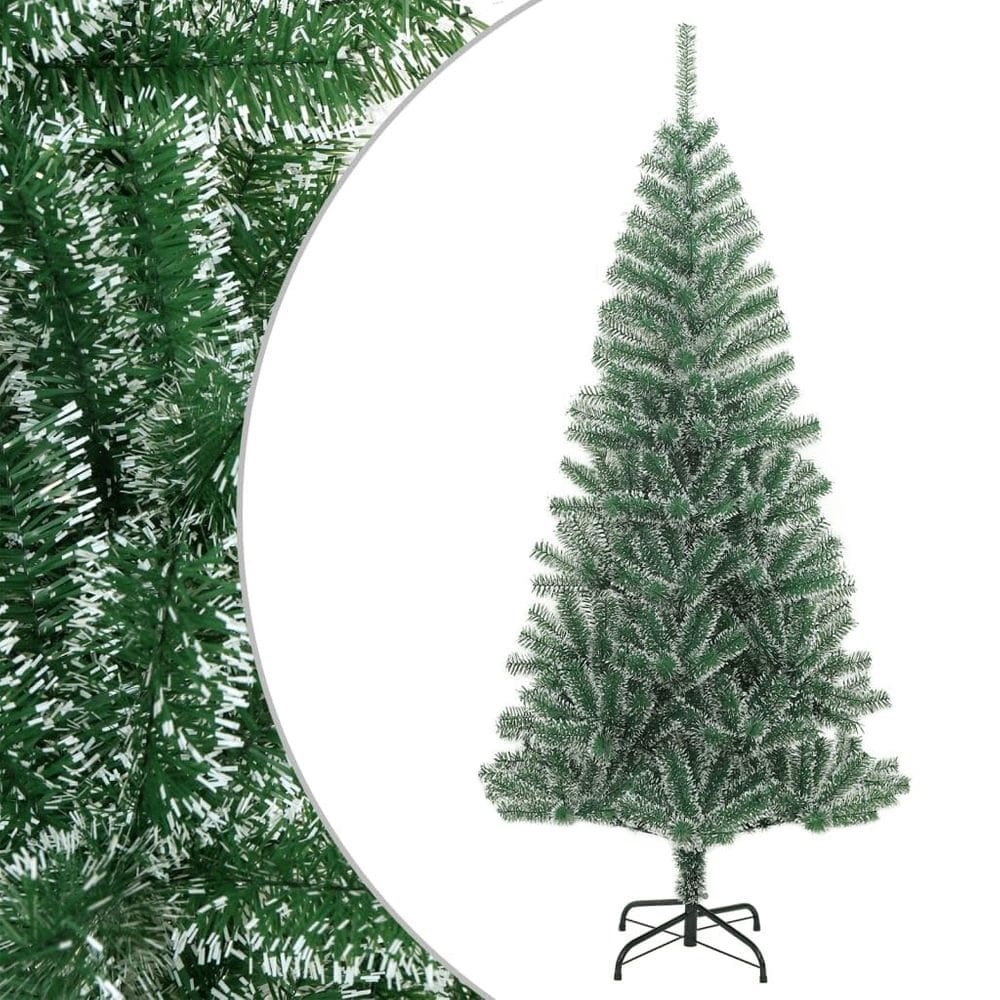 Árvore de Natal vidaXL Green Artificial com neve flocada 2,4 m