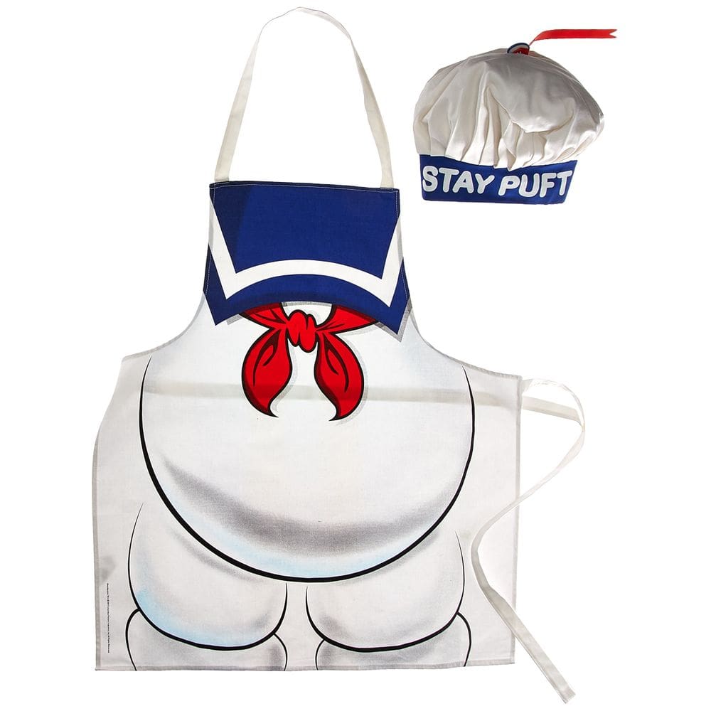 Fantasia de avental e chapéu Cryptozoic Ghostbusters Stay Puft