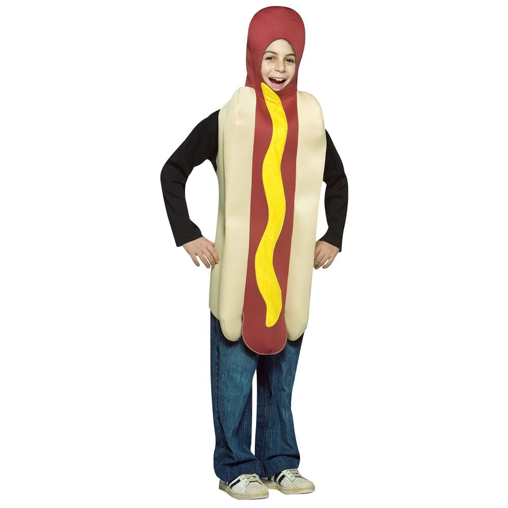 Fantasia Rasta Imposta Hot Dog Child, tamanho único (7-10), poliéster
