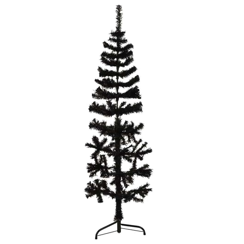 Árvore de Natal vidaXL Slim Black Artificial de 1,2 m de altura