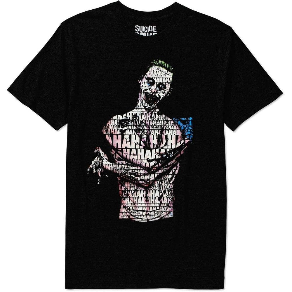 Camiseta Suicide Squad Joker Hahaha GG preta
