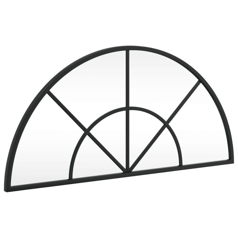 Espelho de parede vidaXL Black Iron Frame 60x30cm para quarto