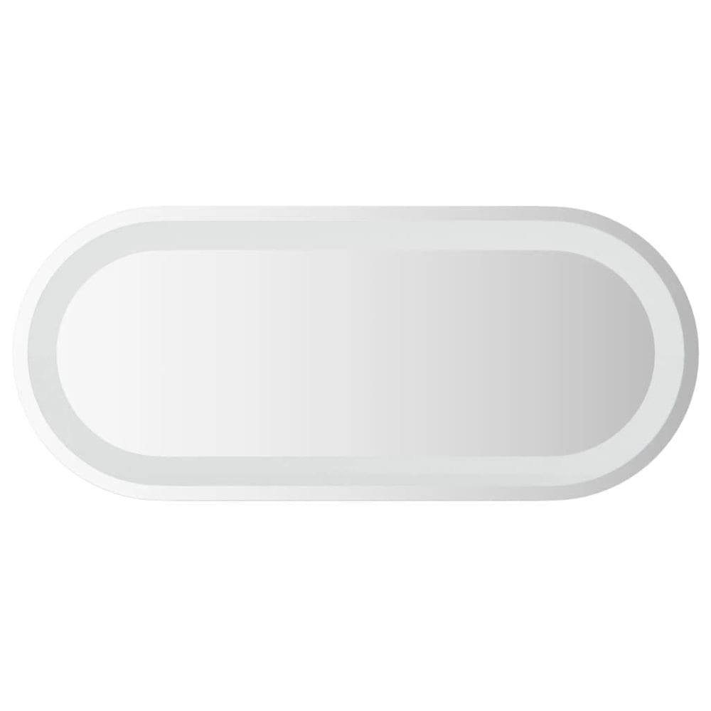 Espelho de banheiro LED vidaXL oval 70x30cm Vidro IP65 impermeável