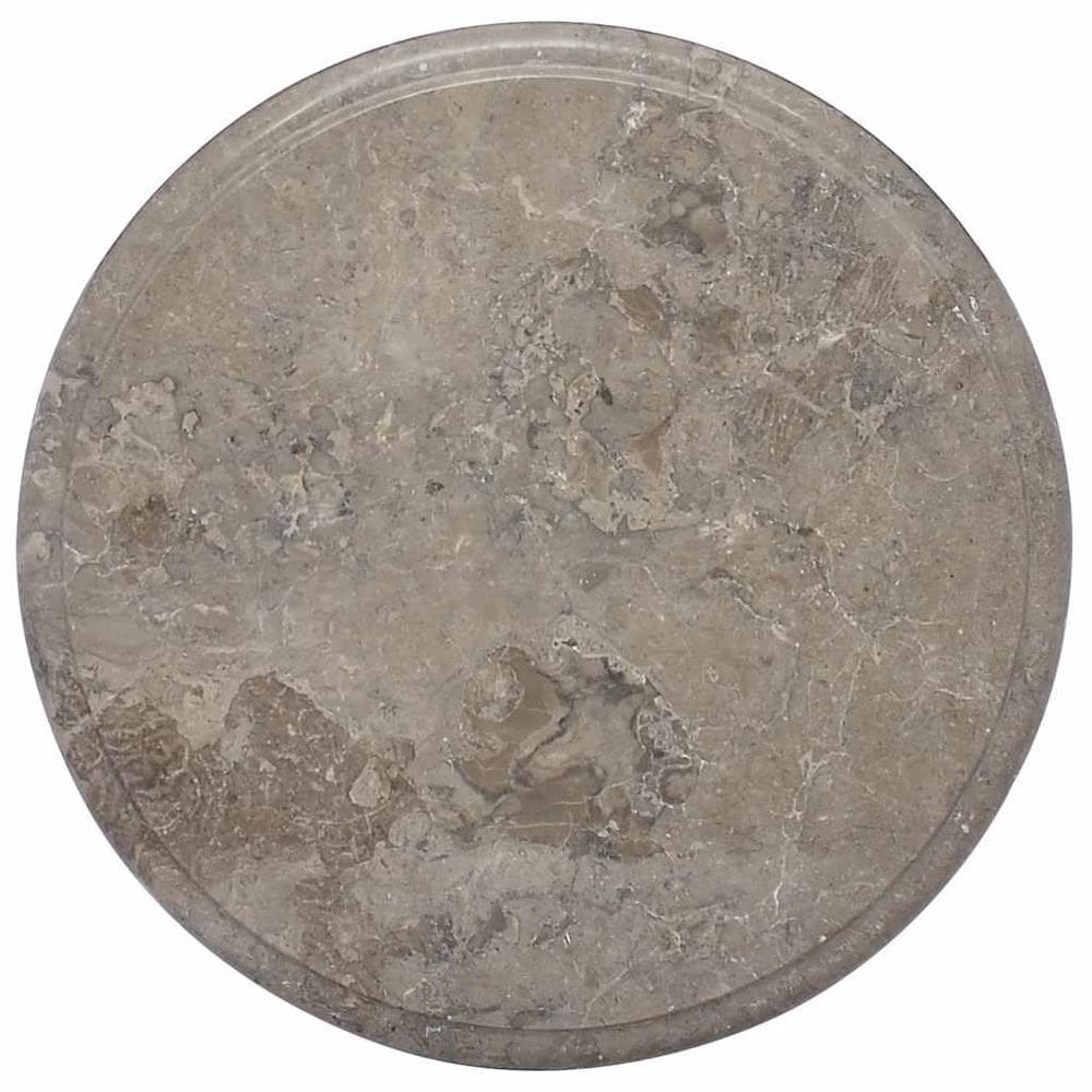 Tampo de mesa VidaXL redondo de mármore cinza 40 cm de diâmetro interior/externo