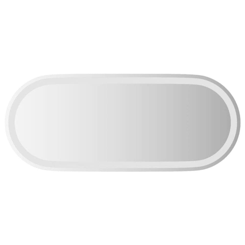 Espelho de banheiro LED vidaXL Oval Transparente Vidro 90x40cm