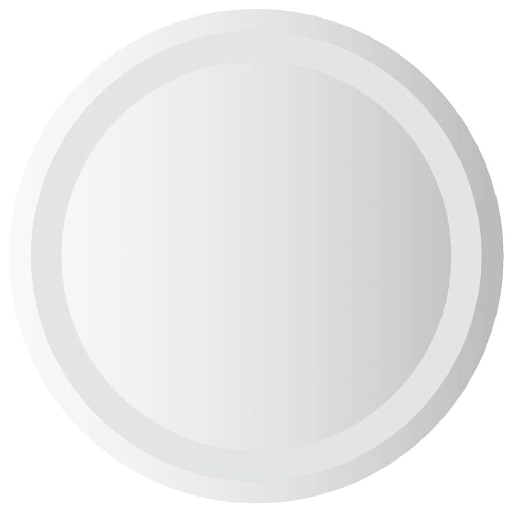 Espelho de banheiro LED vidaXL montado na parede com luzes redondas