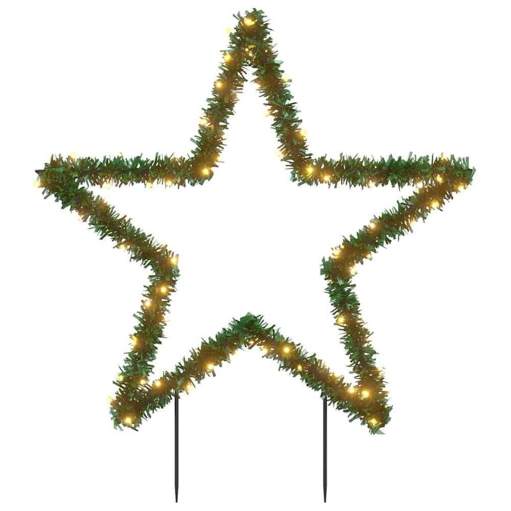 Decoração de luz de Natal vidaXL Star 80 LED Warm White