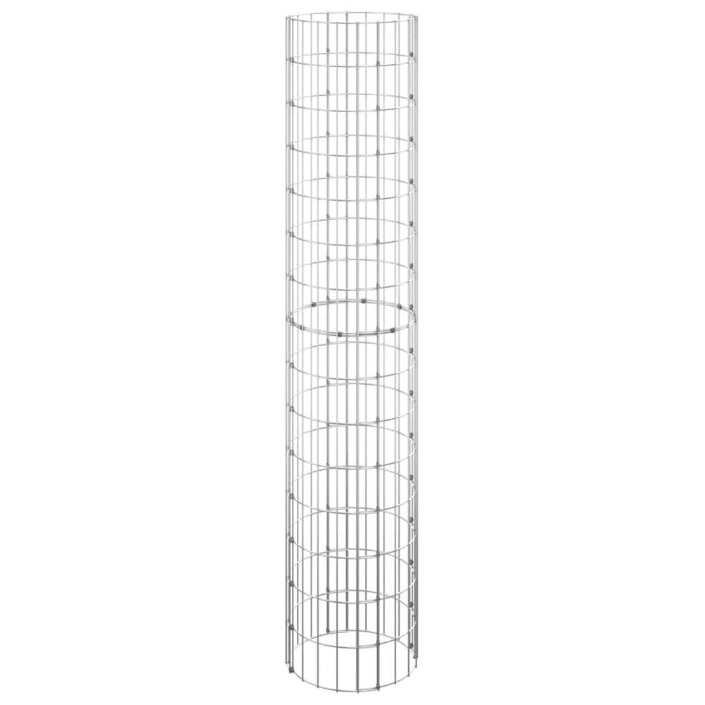 Pólo circular de gabião VidaXL em aço galvanizado 30cm x 150cm