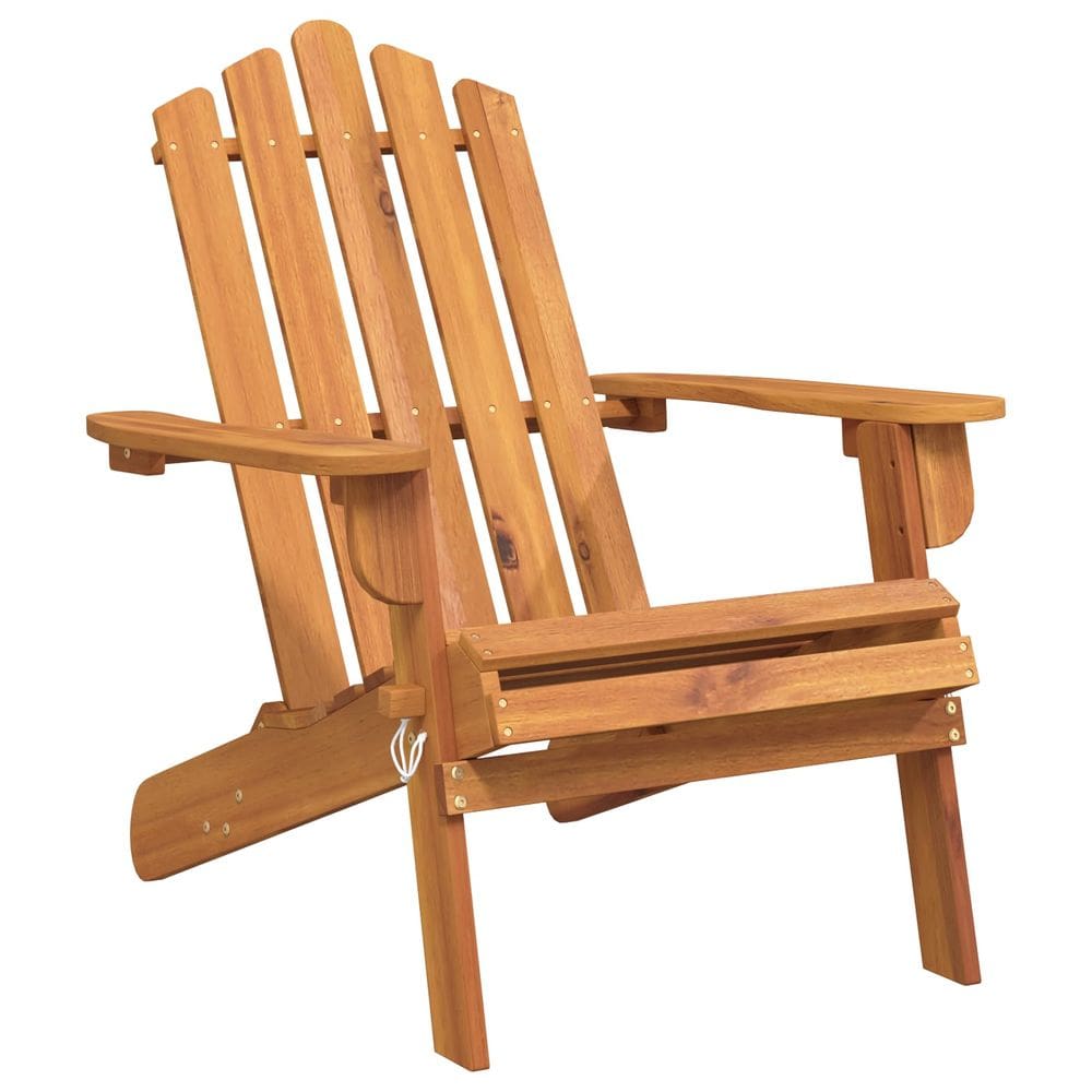 Cadeira de jardim VidaXL Adirondack Dobrável em Madeira de Acácia Sólida Marrom