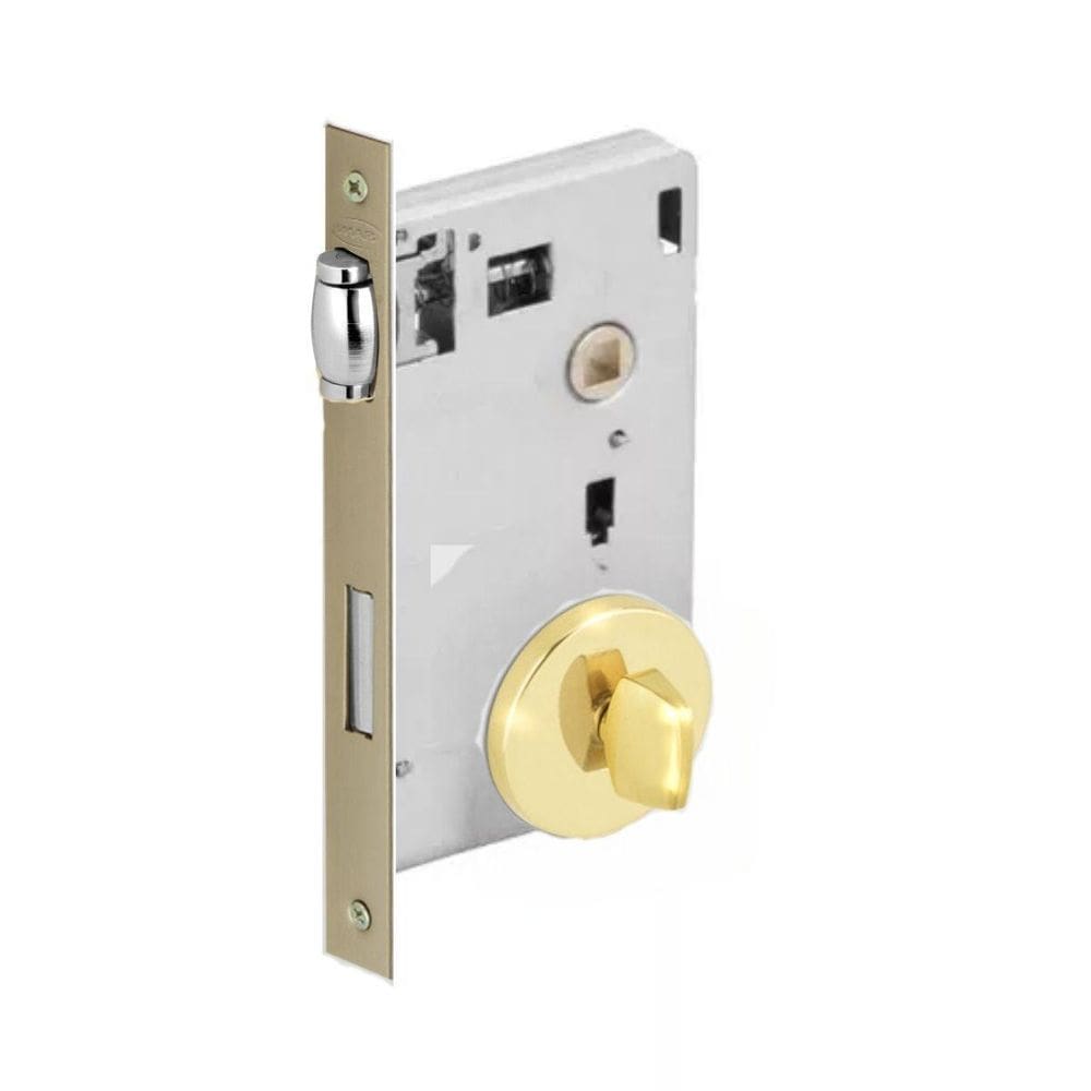 Fechadura Rolete Porta Banheiro Imab Dourada Brilho Pivotant