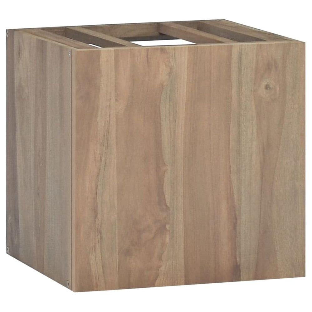 Armário de banheiro montado na parede vidaXL Solid Teak Wood