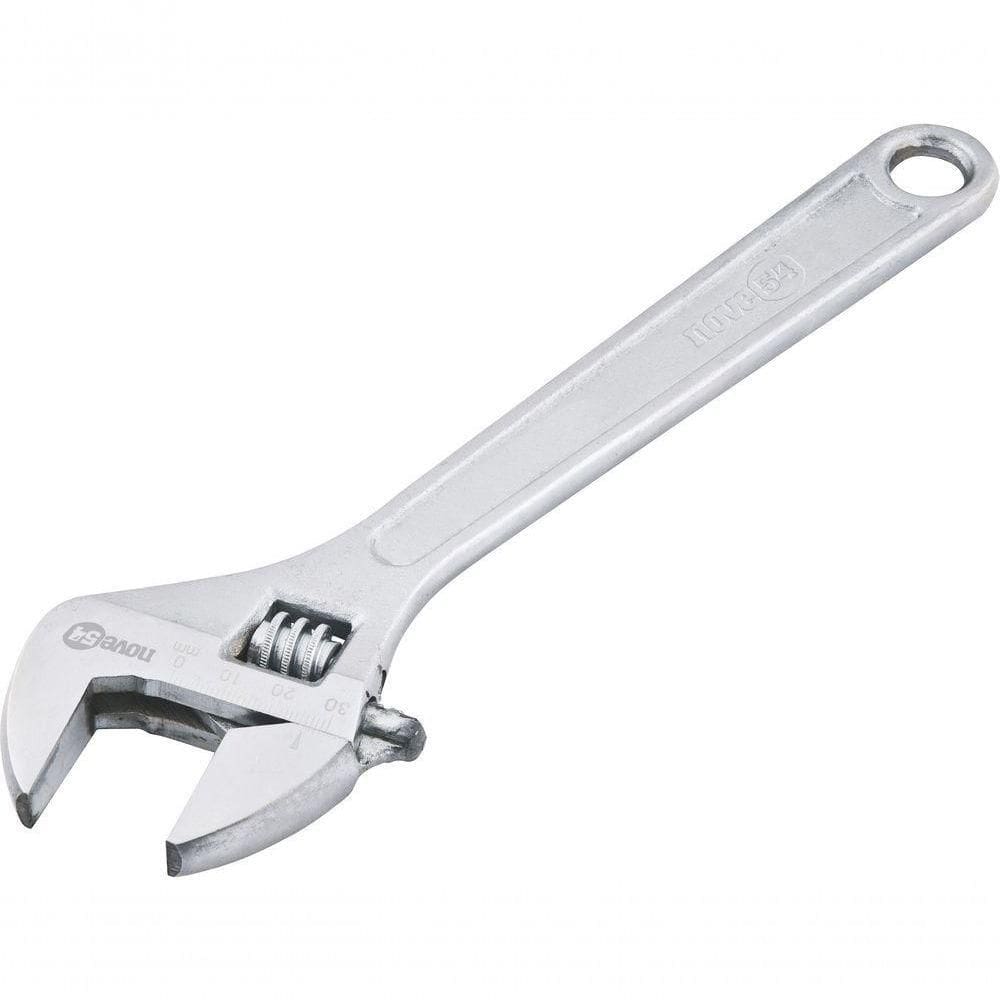 Chave Inglesa Ajustável 6” Aço Carbono Cromada - Nove54