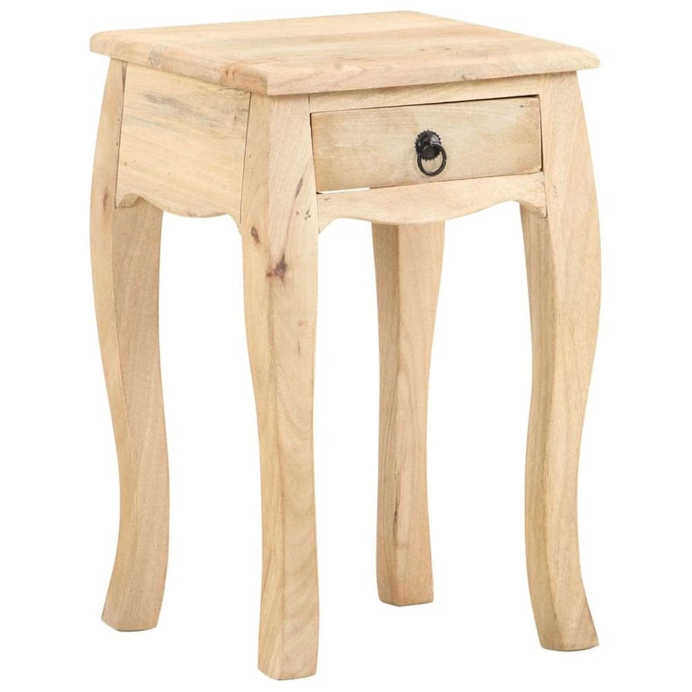 Armário de cama VidaXL Mesa de cabeceira de madeira de manga maciça 28x28x45cm