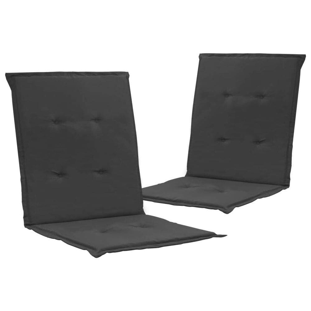 Almofadas para cadeiras de jardim VidaXL Antracite 100% poliéster, 2 peças