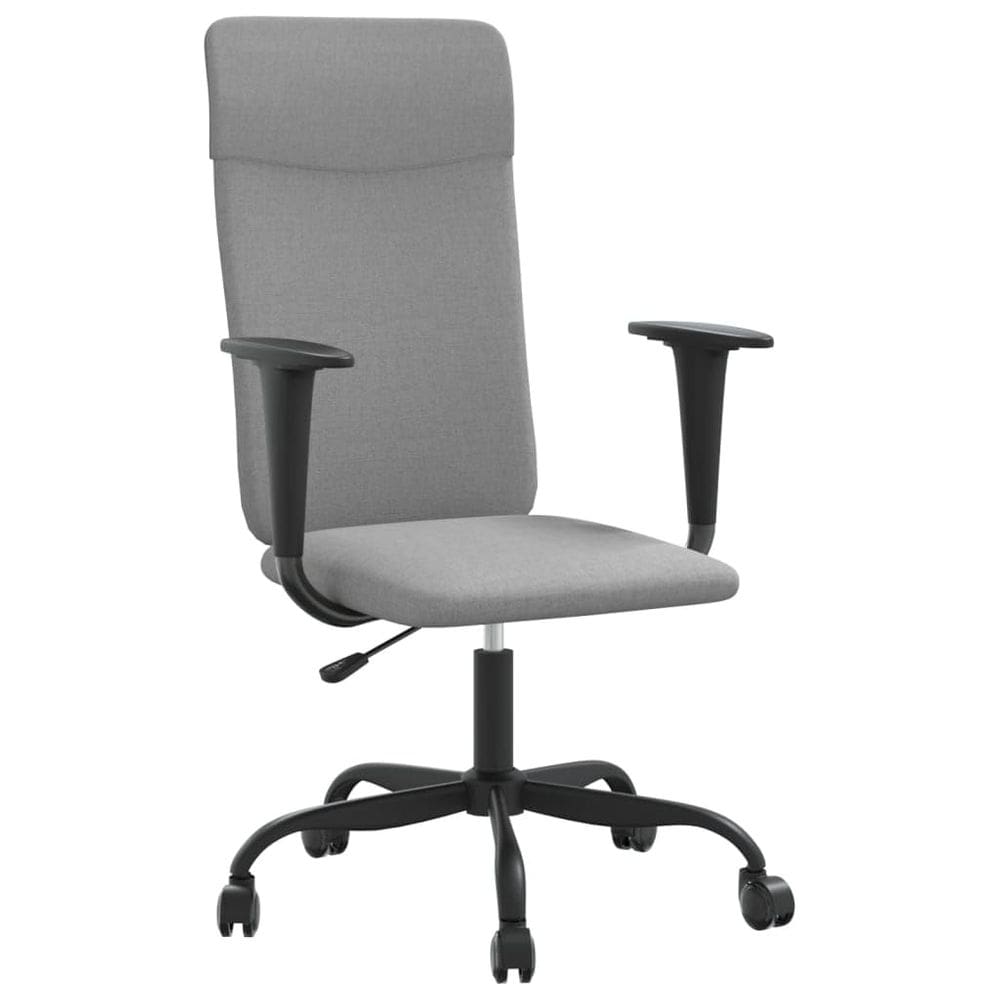Cadeira de escritório vidaXL Modern Adjustable Height Grey