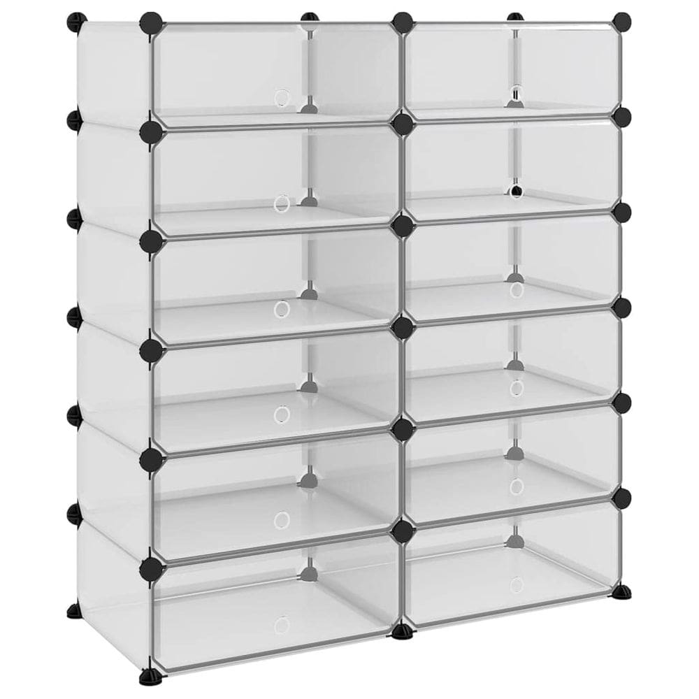 Sapateira vidaXL Transparente PP Plástico Resistente à Água