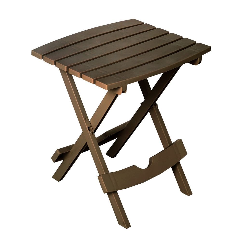 Mesa lateral de pátio Adams Quik Fold Resin 39x44x50cm