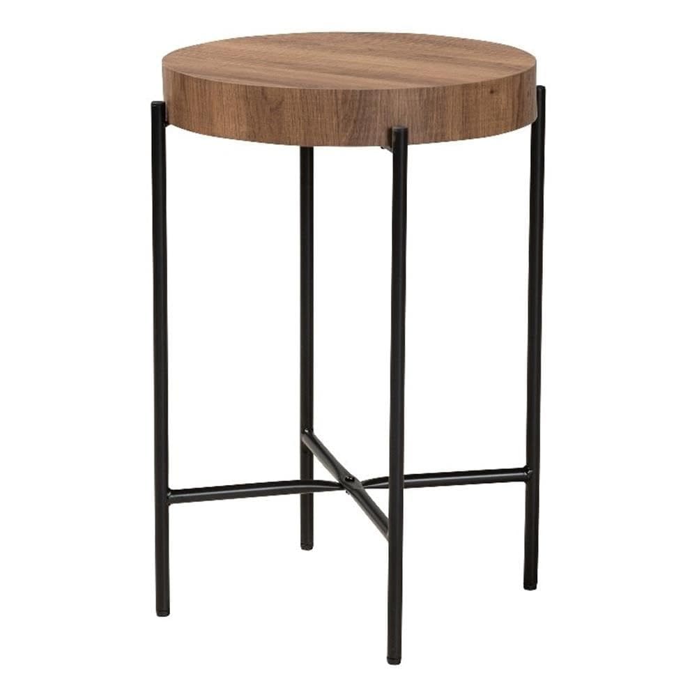 Mesa final Baxton Studio Savion Modern Industrial Madeira/Metal