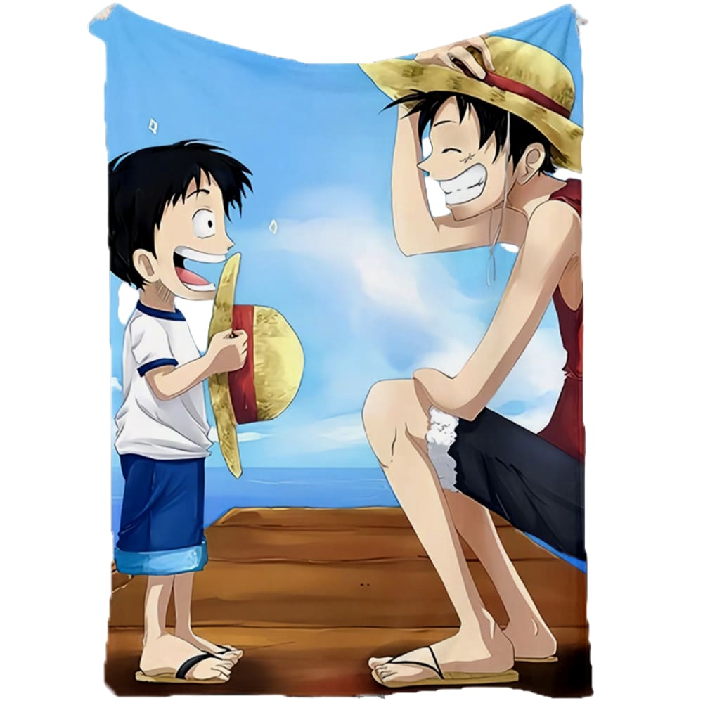 Cobertor SANMU Flannel Halloween Pattern One Piece Luffy