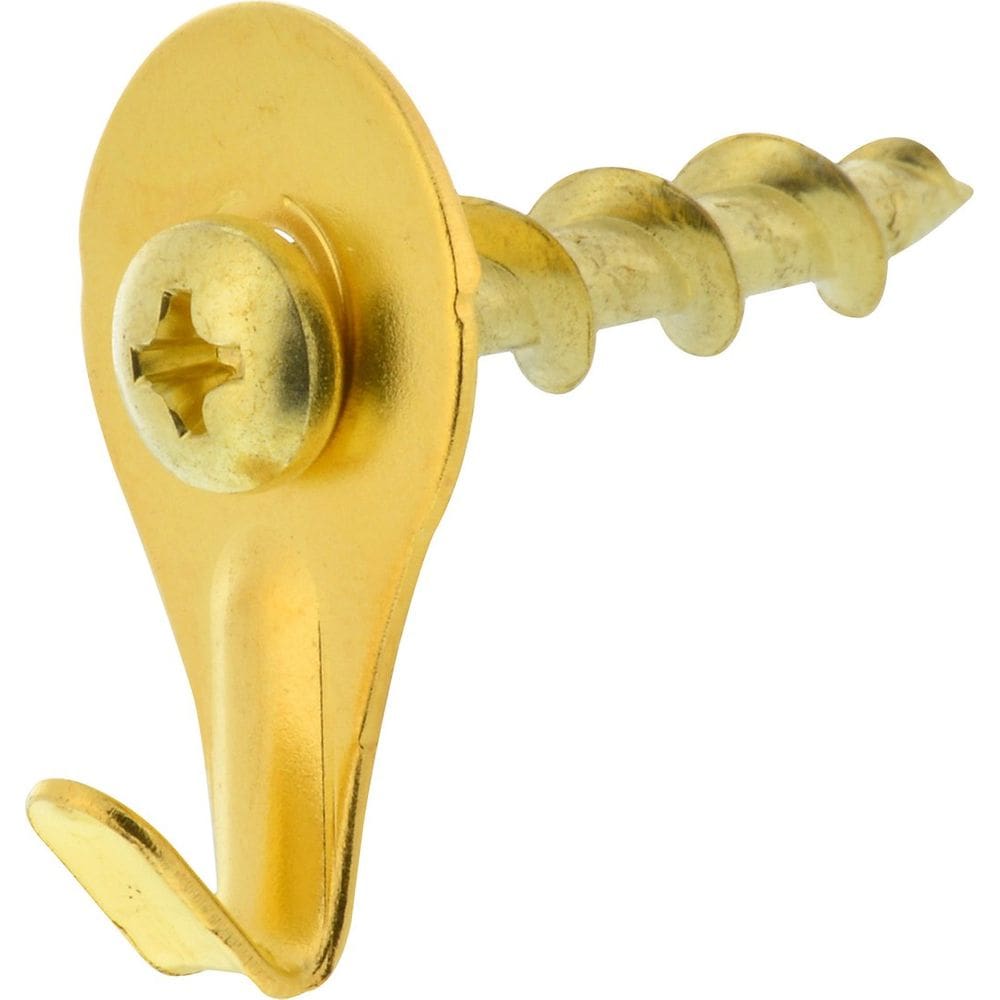 Cabide para fotos Hillman Brass Self-Drilling Wall Dogs, pacote com 10