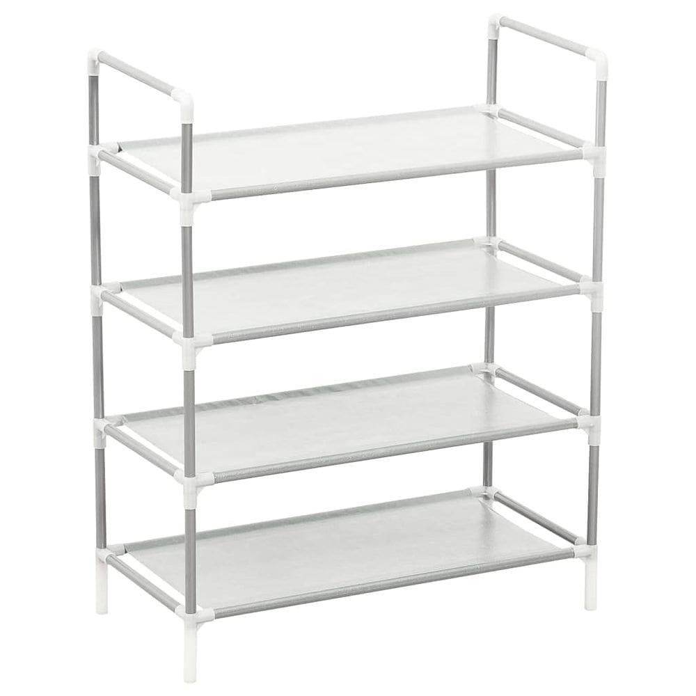 Sapateira vidaXL Silver Industrial Style Metal Frame